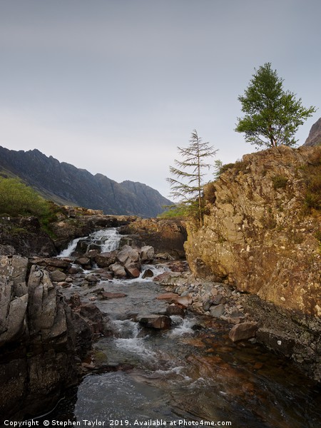 River Coe Falls Picture Board by Stephen Taylor