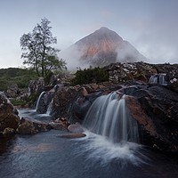 Buy canvas prints of The Famous Falls in Glencoe by Stephen Taylor
