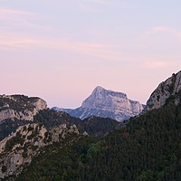 Buy canvas prints of Sunset over Pena Montanesa by Stephen Taylor