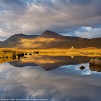 Buy canvas prints of Autumn Sunrise on Lochan na Stainge by Stephen Taylor