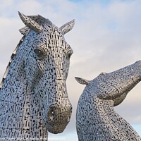 Buy canvas prints of Kelpies at sunrise by Stephen Taylor