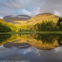 Buy canvas prints of Sunset at the Torren Lochan by Stephen Taylor