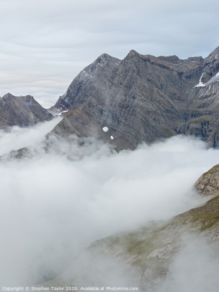 Gavarnie cloud inversion Picture Board by Stephen Taylor