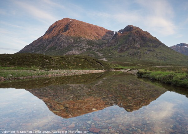 Buachaille at sunset Picture Board by Stephen Taylor