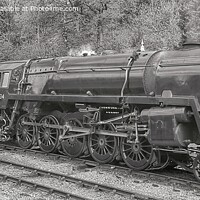 Buy canvas prints of Majestic Steam Train at Goathland by Andy Smith