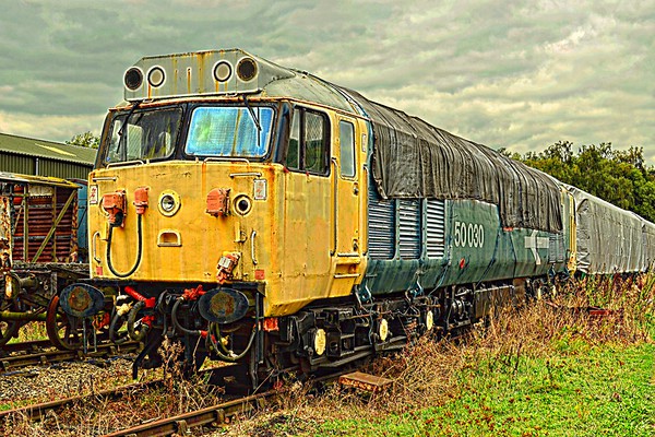 Powering Through Peak Rail Picture Board by Andy Smith