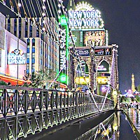 Buy canvas prints of New York New York Las Vegas by Andy Smith