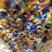 Buy canvas prints of  Bellagio Lobby ceiling by Andy Smith