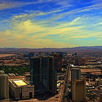 Buy canvas prints of  View from Stratosphere Las Vegas by Andy Smith