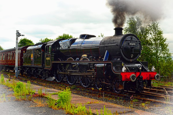  Leander at Hellifield heading 'The Dalesman' Picture Board by Andy Smith