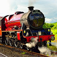 Buy canvas prints of  45699 Galatea heading 'The Fellsman' at Hellifiel by Andy Smith