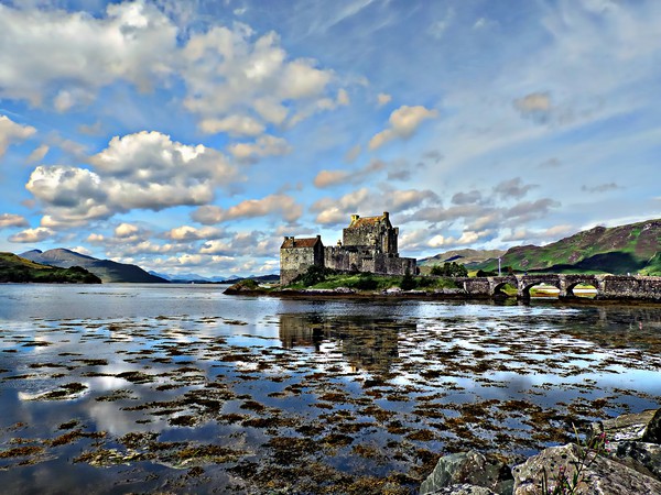 Majestic Eilean Donan Castle Picture Board by Andy Smith