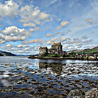 Buy canvas prints of Majestic Eilean Donan Castle by Andy Smith