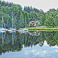 Buy canvas prints of  Gairlochy Caledonian Canal by Andy Smith