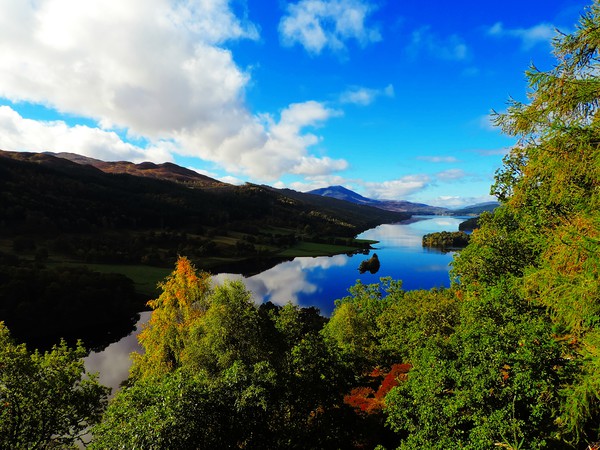           Queens View Loch Tummel Picture Board by Andy Smith