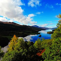 Buy canvas prints of           Queens View Loch Tummel by Andy Smith