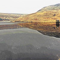 Buy canvas prints of Yeoman Hey Reservoir           by Andy Smith