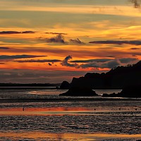 Buy canvas prints of Coastal Sunset           by Andy Smith