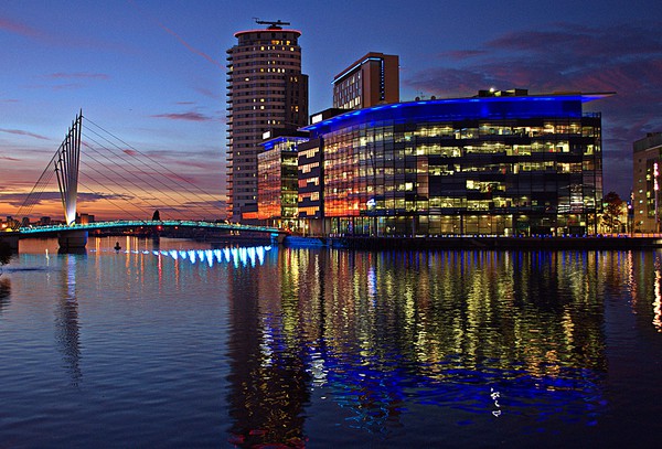 Salford Quays Media City Picture Board by Andy Smith