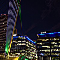 Buy canvas prints of Salford Quays Media City by Andy Smith