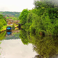 Buy canvas prints of Canal Reflections           by Andy Smith