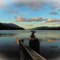 Buy canvas prints of Reflections in Loch Lochy           by Andy Smith