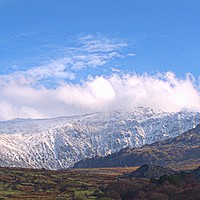 Buy canvas prints of Snowdonia in the snow by Andy Smith