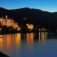 Buy canvas prints of  Grand Hotel Des Iles Borromees          by Andy Smith