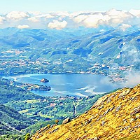 Buy canvas prints of Lake Orta           by Andy Smith