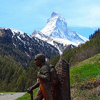 Buy canvas prints of Matterhorn Alpine Trails           by Andy Smith