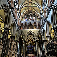 Buy canvas prints of salisbury cathedral           by Andy Smith