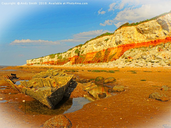 Majestic Hunstanton Cliffs Picture Board by Andy Smith