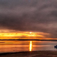 Buy canvas prints of Majestic Sunset at Ravenglass Estuary by Andy Smith