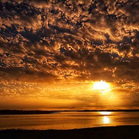 Buy canvas prints of Majestic Sunset Over Ravenglass Estuary by Andy Smith