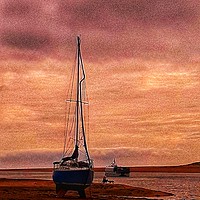 Buy canvas prints of Majestic Sunset on Ravenglass Estuary by Andy Smith