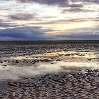 Buy canvas prints of Majestic Sunset on Lytham Beach by Andy Smith