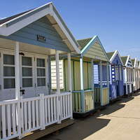 Buy canvas prints of Southwold Beech Huts by Terry Stone