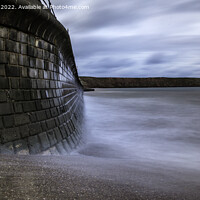 Buy canvas prints of Sea wall at Filey, Brigg  by Gregory Culley
