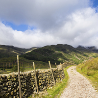Buy canvas prints of  Into the Mountains, Scafell Pike by Gregory Culley