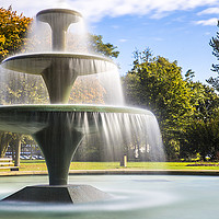 Buy canvas prints of Central Park fountain uk by Gregory Culley