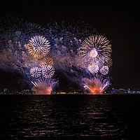 Buy canvas prints of Hull new years city of culture fireworks by Gregory Culley