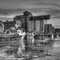 Buy canvas prints of Port of Wells - view to the Gantry by Sally Lloyd