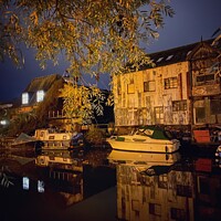 Buy canvas prints of Nighttime on the River Wensum by Sally Lloyd