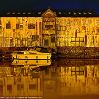 Buy canvas prints of Old Furniture Restoration Barn on the Wensum, Norwich by Sally Lloyd