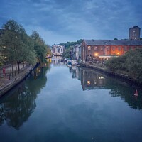 Buy canvas prints of The River Wensum at Dusk  by Sally Lloyd
