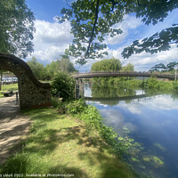 Buy canvas prints of Jarrold Bridge o'er the Wensum, Norwich by Sally Lloyd