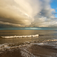 Buy canvas prints of Storm clouds at Great Yarmouth, Norfolk by Sally Lloyd
