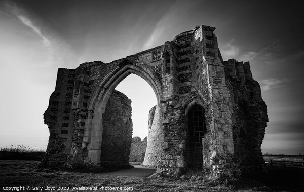 Mystical St Benets Abbey Ruins Framed Mounted Print by Sally Lloyd