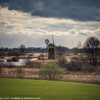 Buy canvas prints of Majestic How Hill Windmill by Sally Lloyd