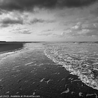 Buy canvas prints of Winter tide at Holkham Beach Norfolk by Sally Lloyd